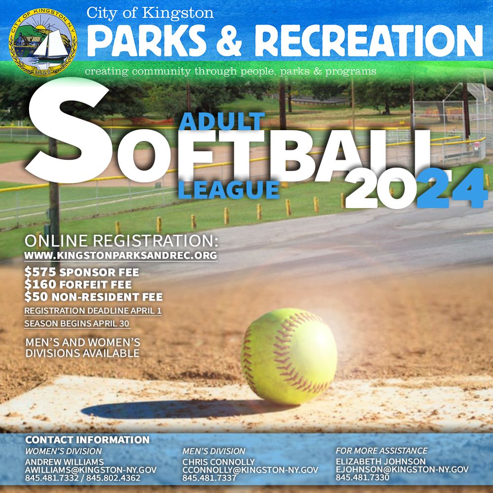 to the City of Kingston, NY softball